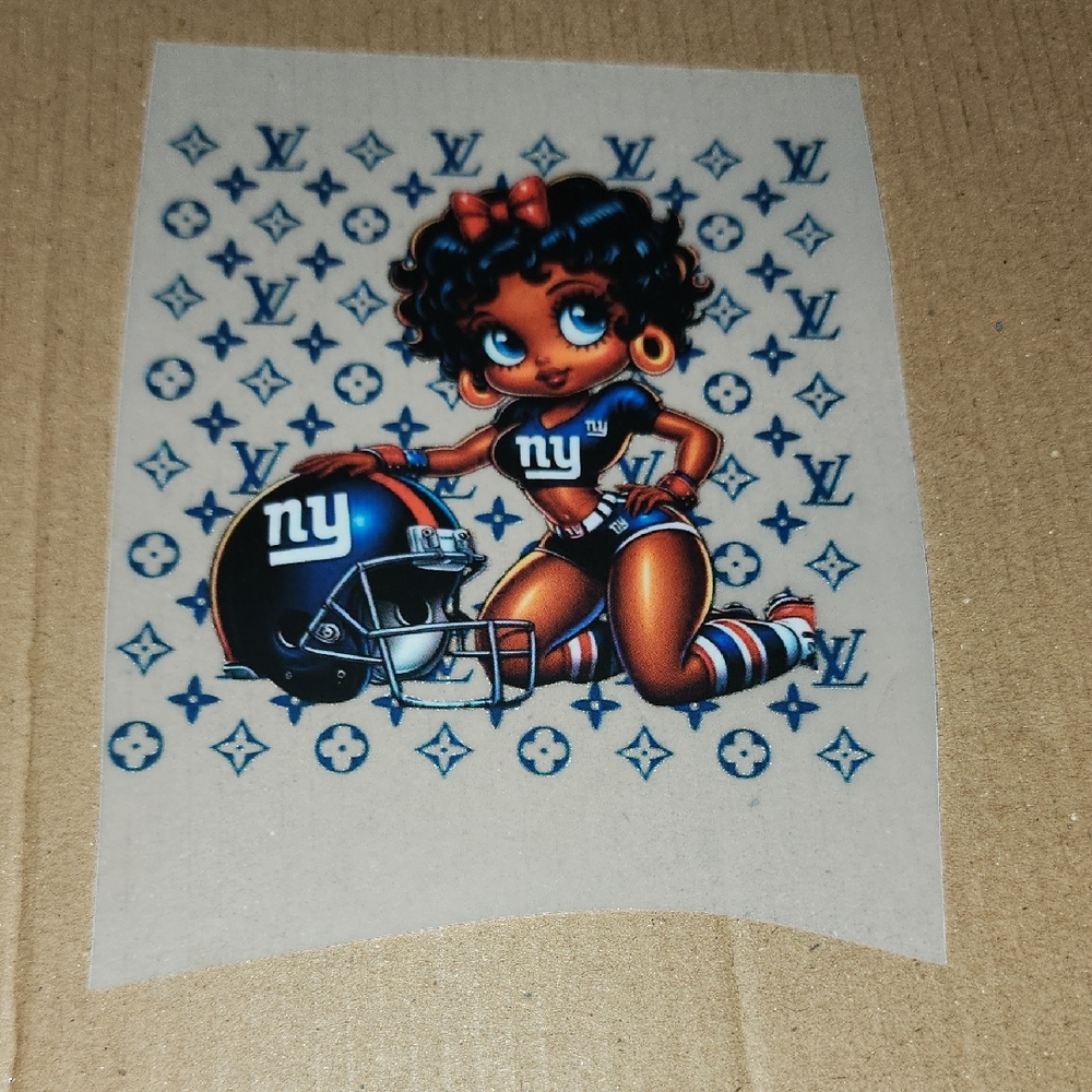 Football Girl Sticker with Helmet